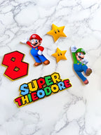Personalised Mario Cake Charm Set - £10 set - Demi's Krafts