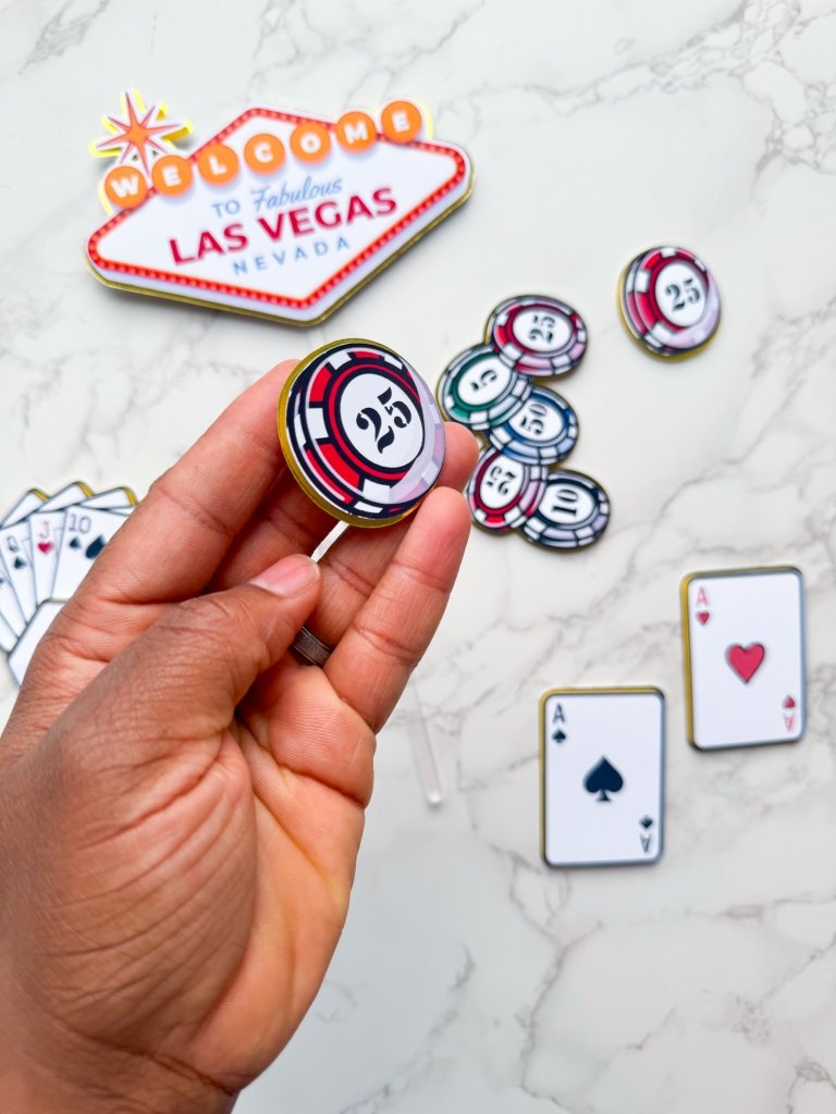 Las Vegas birthday cake toppers : casino cake toppers - Demi's Krafts