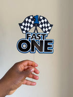 Fast One Birthday Cake Topper: Racing Car Theme Party - Demi's Krafts