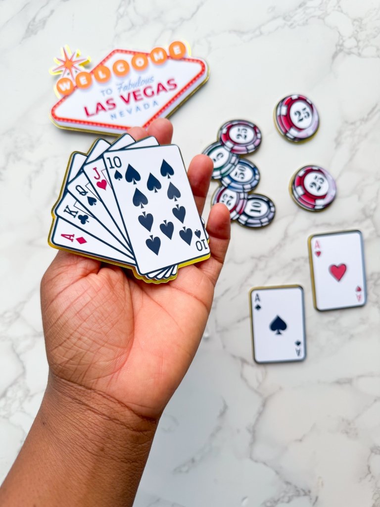 Las Vegas birthday cake toppers : casino cake toppers - Demi's Krafts