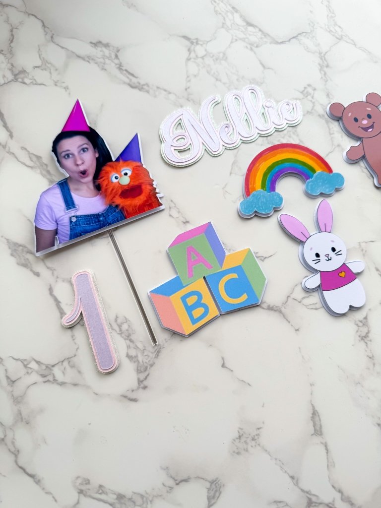 Miss Rachel Cake Topper Set : Cake Charms - Demi's Krafts