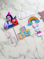Miss Rachel Cake Topper Set : Cake Charms - Demi's Krafts