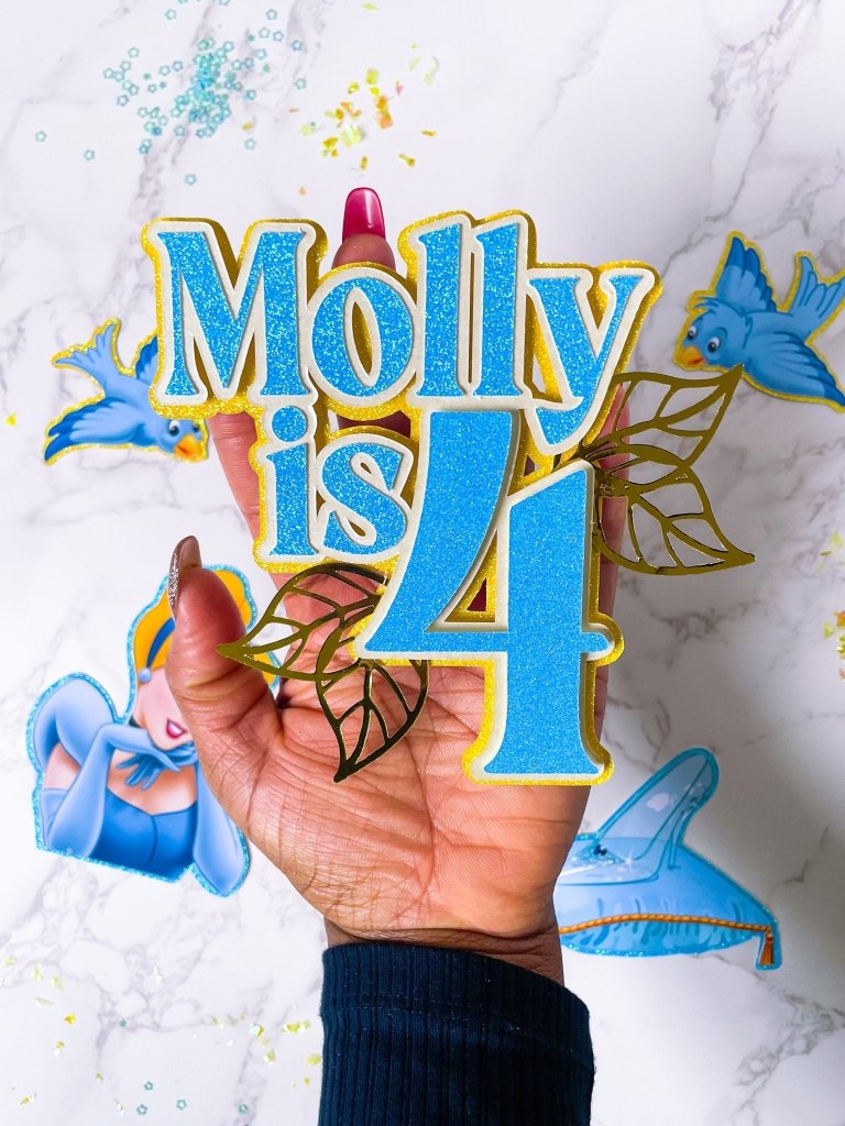 Princess Cake Topper Charm Set : Cinderella charm set - Demi's Krafts