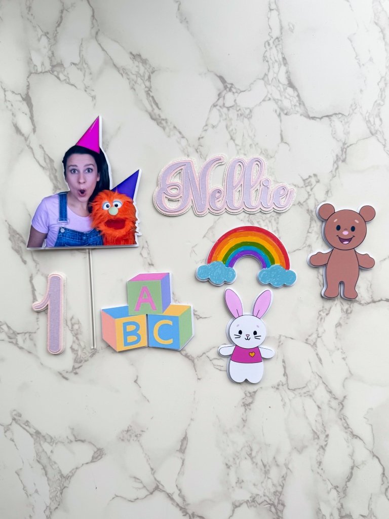 Miss Rachel Cake Topper Set : Cake Charms - Demi's Krafts