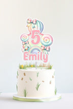 Candyland Birthday Cake Topper and cupcake toppers - Demi's Krafts