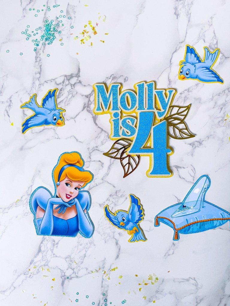 Princess Cake Topper Charm Set : Cinderella charm set - Demi's Krafts