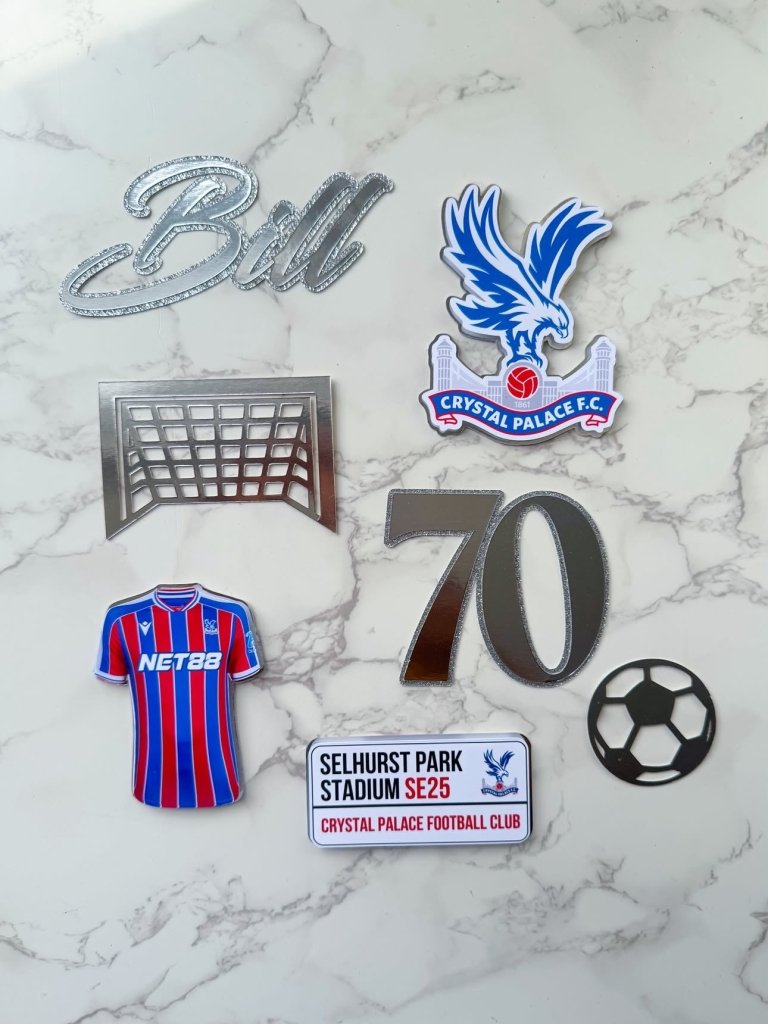 Personalised Football Cake Toppers - Demi's Krafts