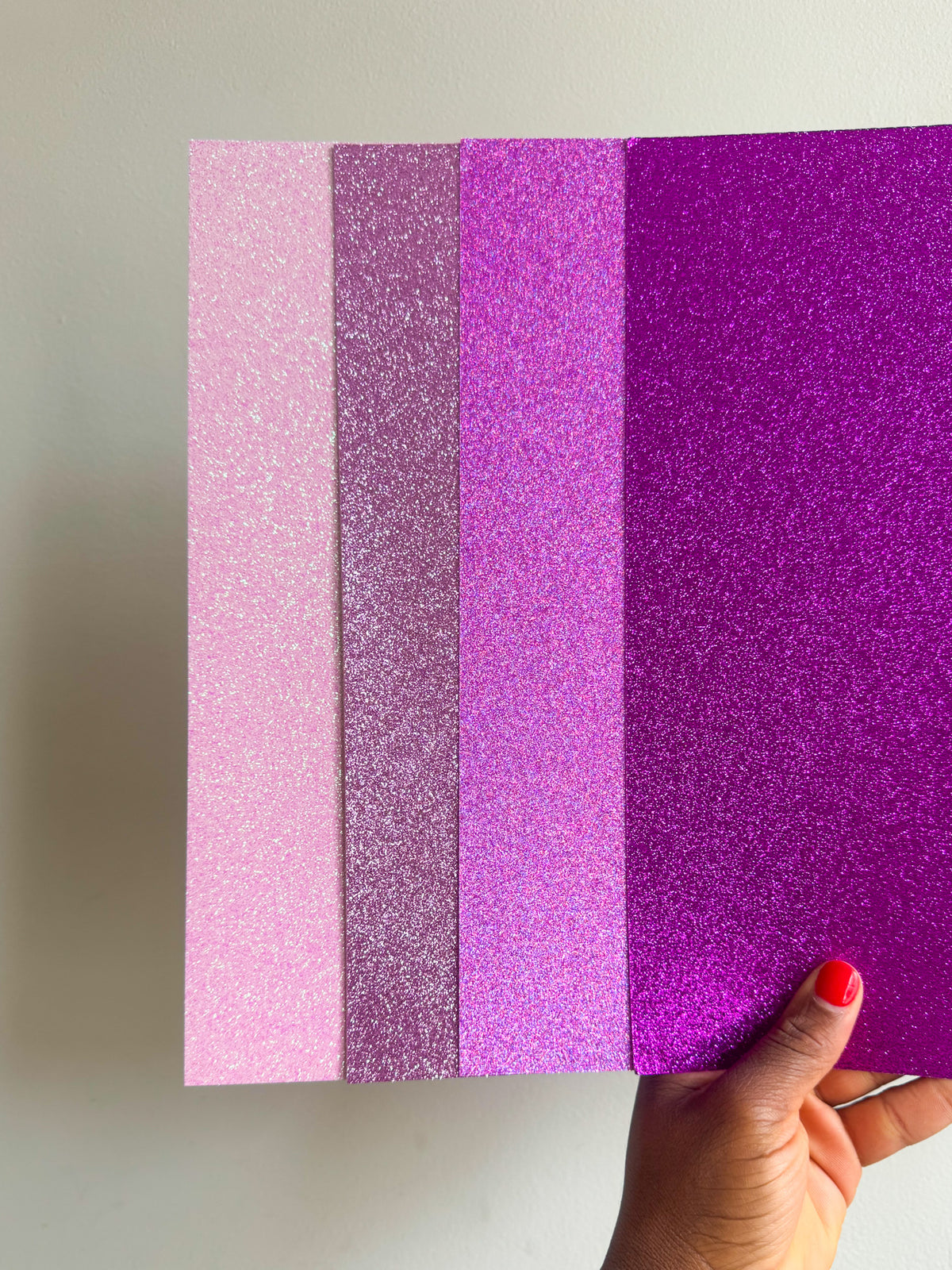 Pale Lilac Glitter Cardstock
