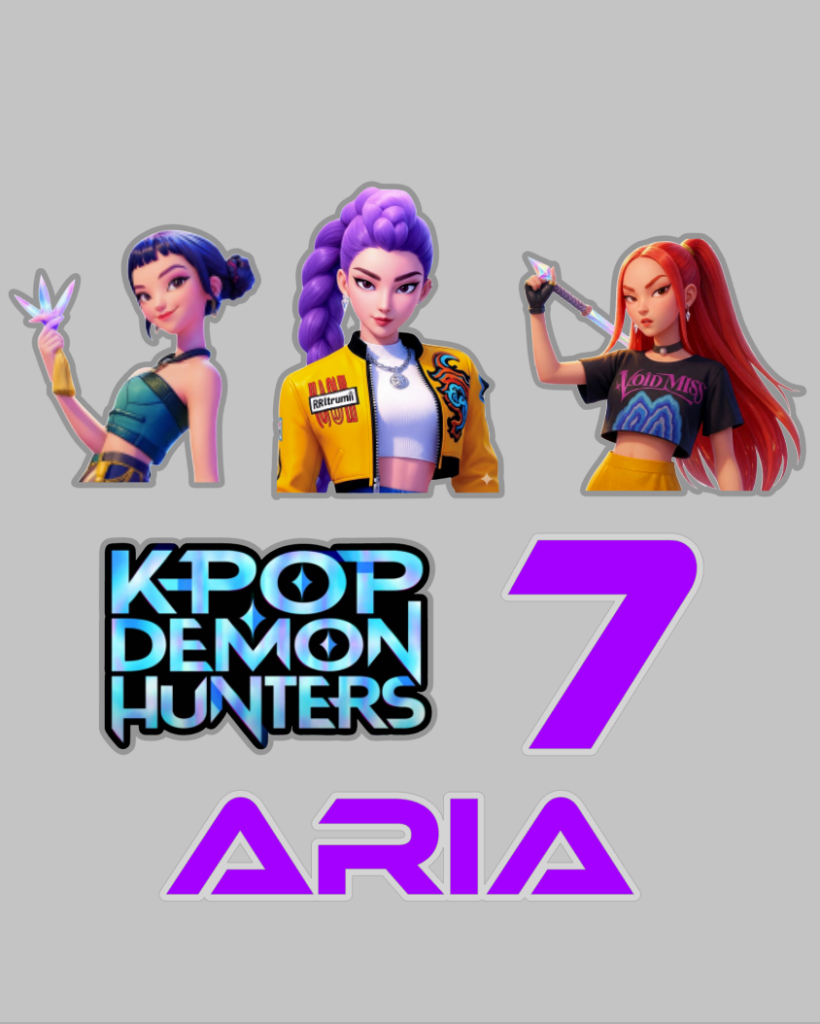 Personalised K - Pop Demon Hunters Cake Topper Set A - £10 set - Demi's Krafts