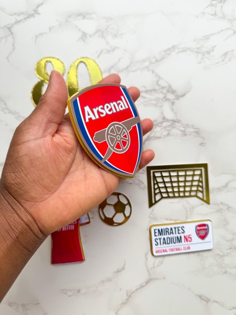 Personalised Football Club Cake Toppers : Charm Set - Demi's Krafts