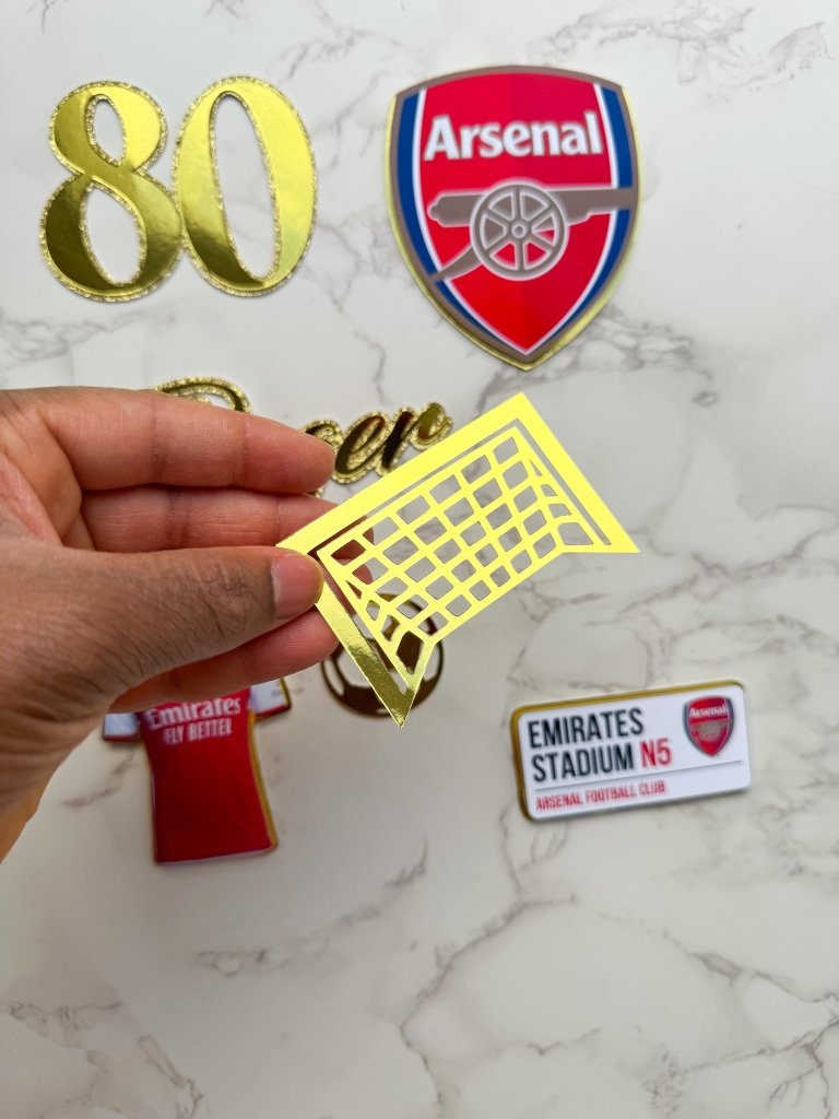 Personalised Football Club Cake Toppers : Charm Set - Demi's Krafts