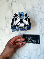 Goalie soccer themed birthday personalised cake topper - Demi's Krafts