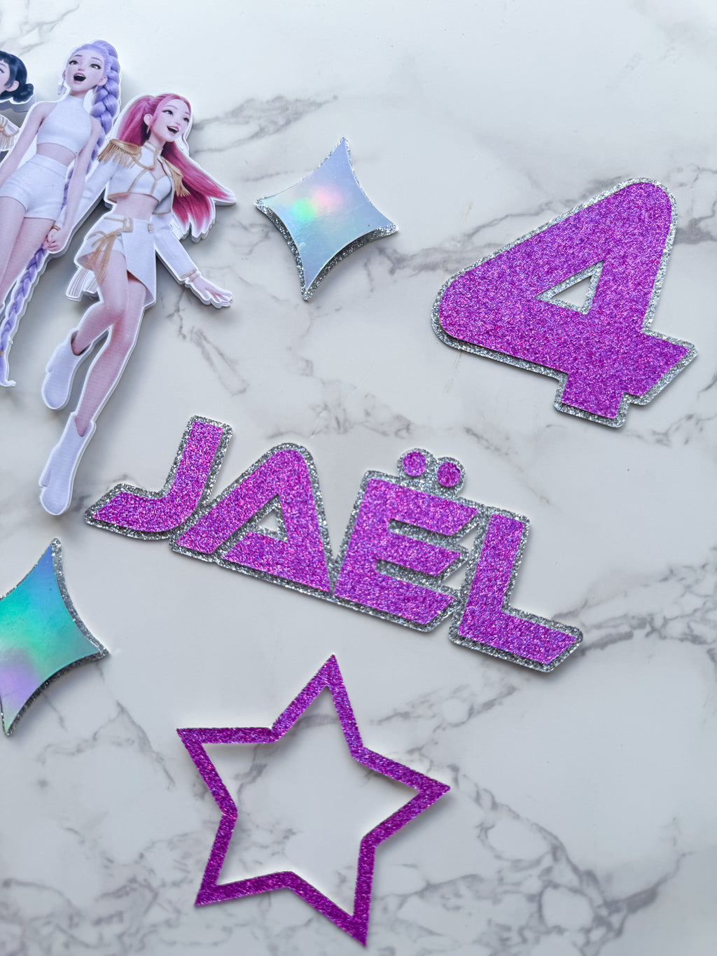 Iridescent Purple Glitter Cardstock