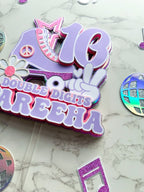 Personalised Double Digits Groovy Cake Topper : Roll with it - Demi's Krafts