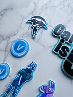 Personalised Fortnite Birthday Cake Charms: Gamer Cake Charms - Demi's Krafts