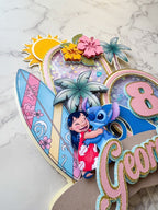 Personalised Lilo and Stitch Birthday Cake Topper : Luxe Topper - Demi's Krafts