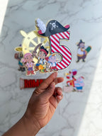 Personalised Jack and the Neverland Pirates Birthday Cake Topper - Demi's Krafts