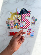 Personalised Jack and the Neverland Pirates Birthday Cake Topper - Demi's Krafts
