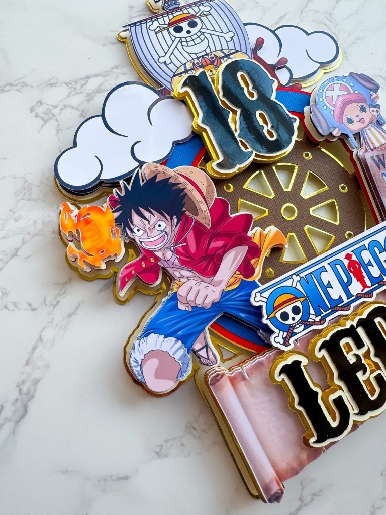 One Piece Luffy Themed Cake Topper : Luxe Topper - Demi's Krafts