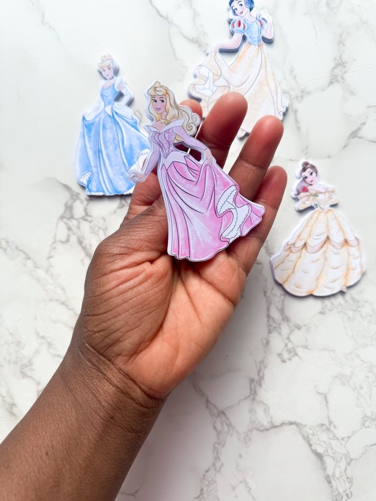 Pastel Princess Cake Charms Topper Set - Demi's Krafts