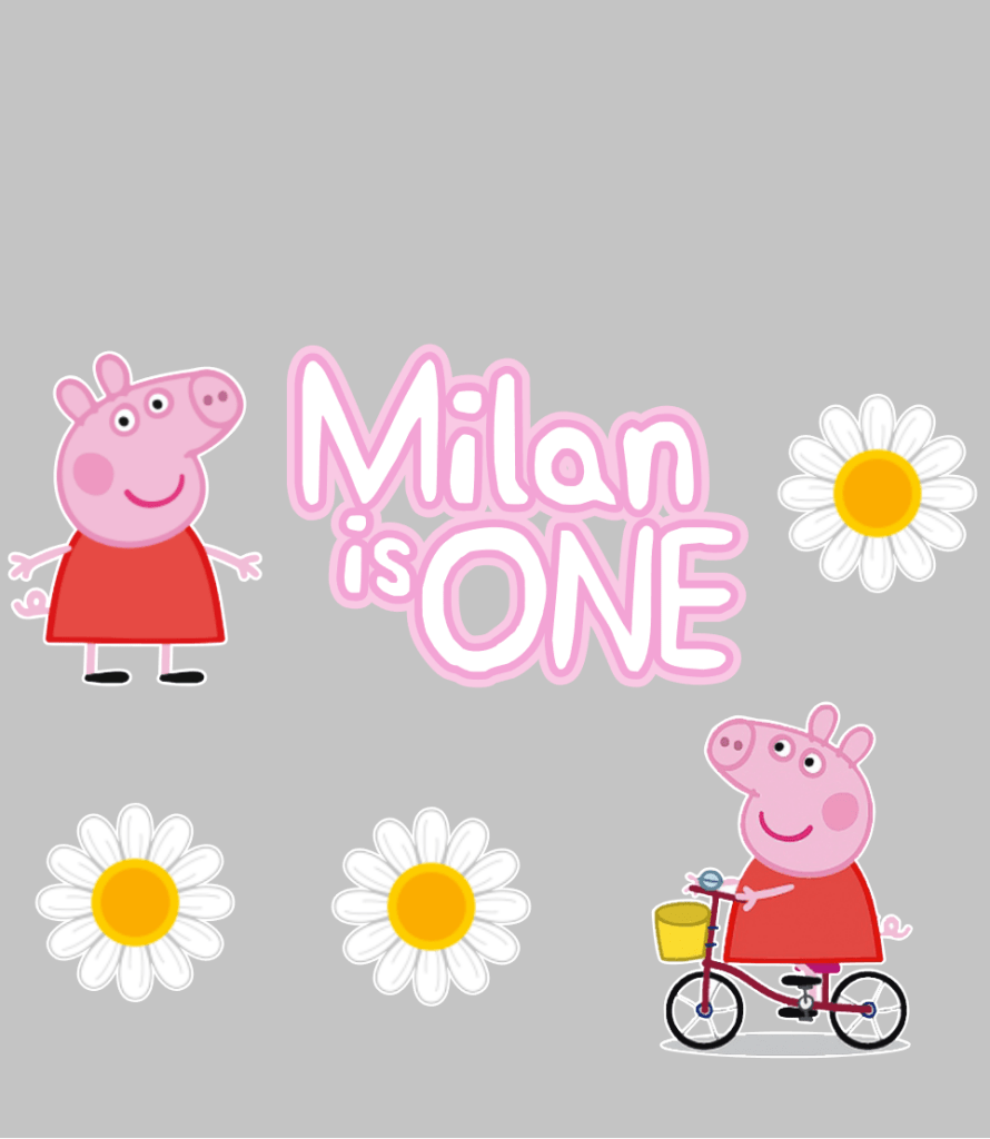 Peppa Pig Cake Topper Set A - £10 Set - Demi's Krafts