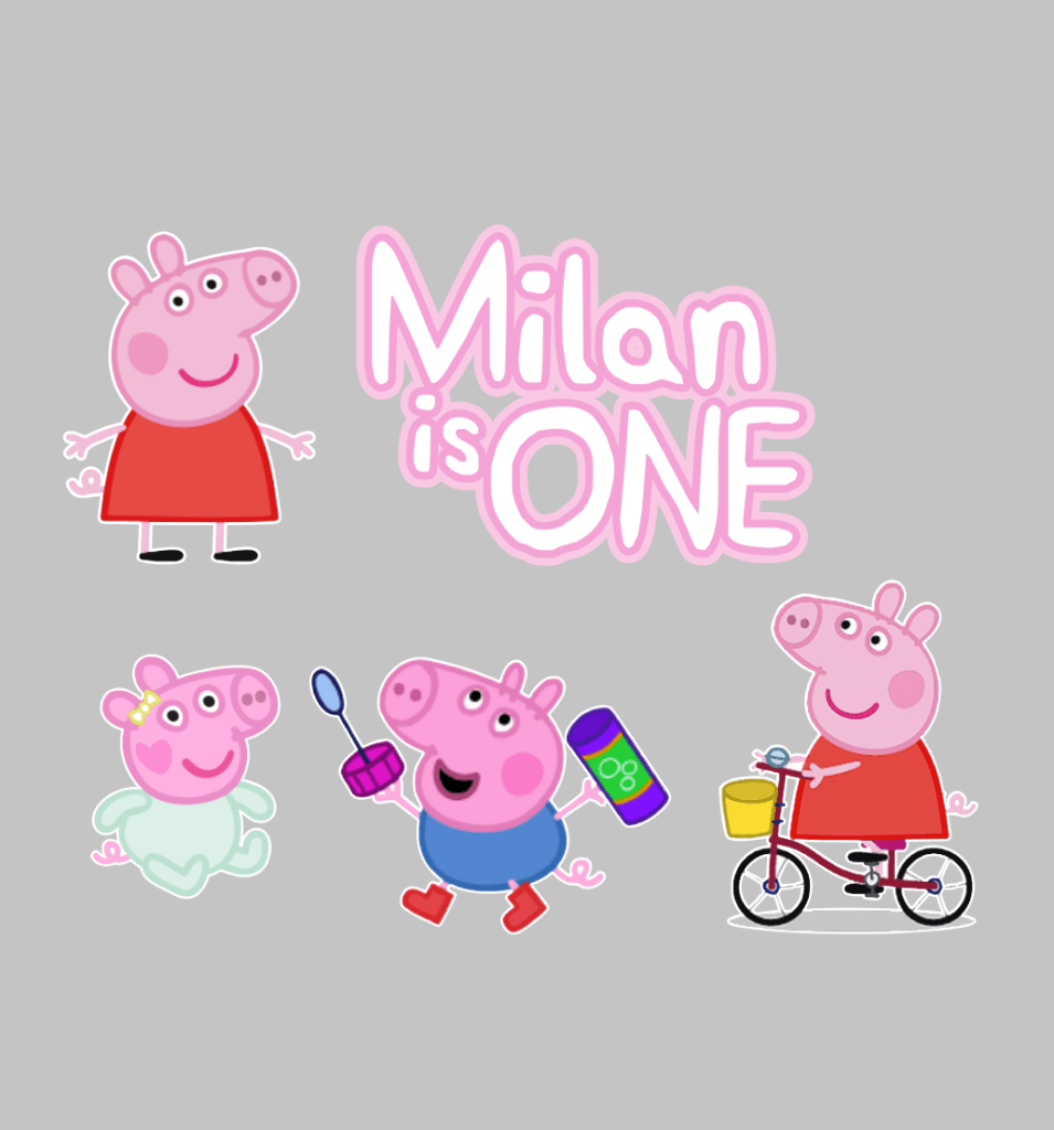 Peppa Pig Cake Topper Set C - £10 Set - Demi's Krafts