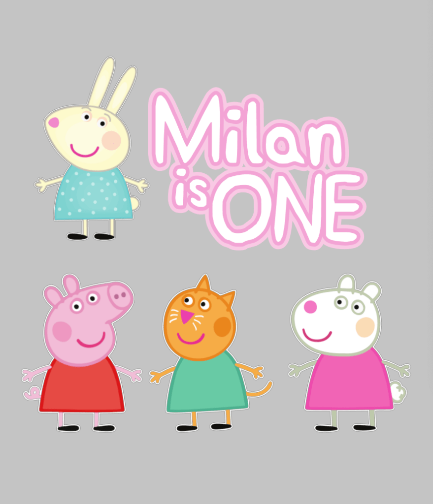 Peppa Pig Cake Topper Set D - £10 Set - Demi's Krafts