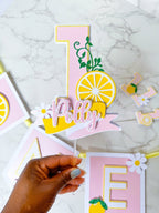 Lemonade First Birthday Smash Cake Bundle : Pink Lemonade Topper - Demi's Krafts