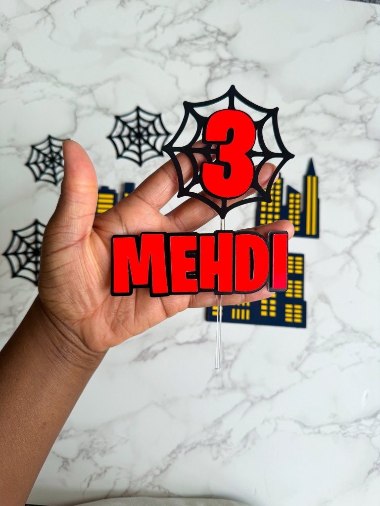 Spider Hero Cake Topper Set - Demi's Krafts