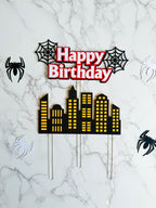 Superhero Birthday Cake Topper: Spider Design - Demi's Krafts