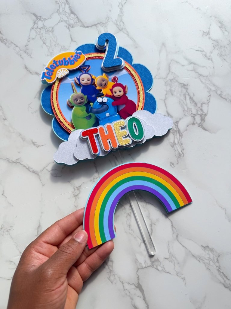 Teletubbies Birthday Cake Topper - Demi's Krafts