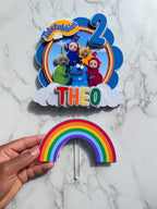 Teletubbies Birthday Cake Topper - Demi's Krafts