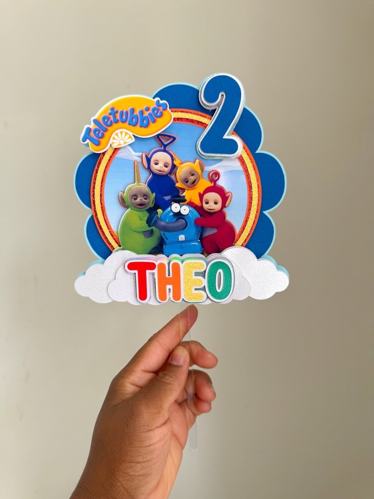 Teletubbies Birthday Cake Topper - Demi's Krafts