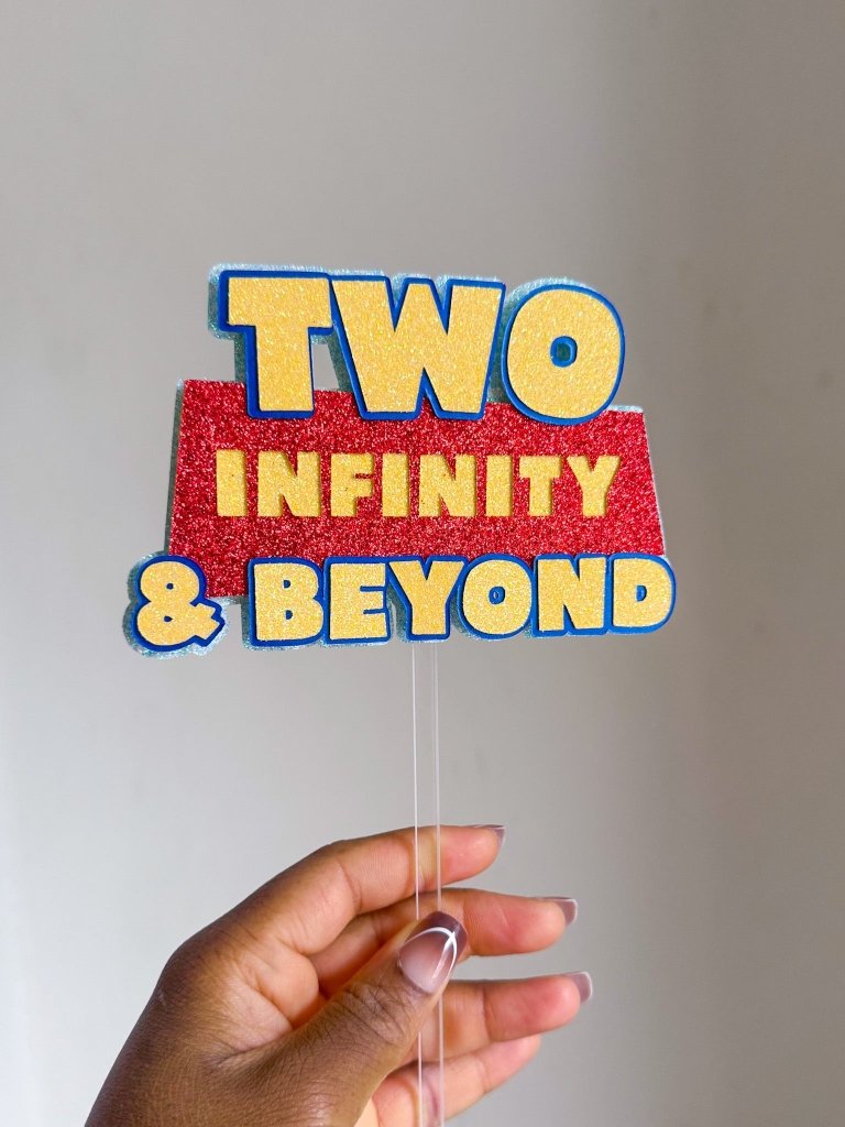 Two Infinity & Beyond Cake Topper - Demi's Krafts