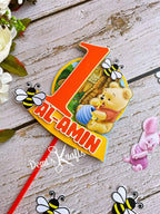 Winnie the Pooh Birthday Cake Topper - Demi's Krafts