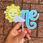Sunshine ONE Birthday Cake Topper: Smash Cake Topper - Demi's Krafts