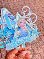 Frozen Birthday cake topper : Elsa cake topper - Demi's Krafts
