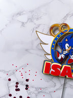 Super Sonic Birthday Cake Topper - Demi's Krafts