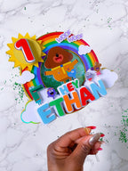 Hey Duggee Birthday Cake Topper : Rainbow Duggee Cake topper - Demi's Krafts