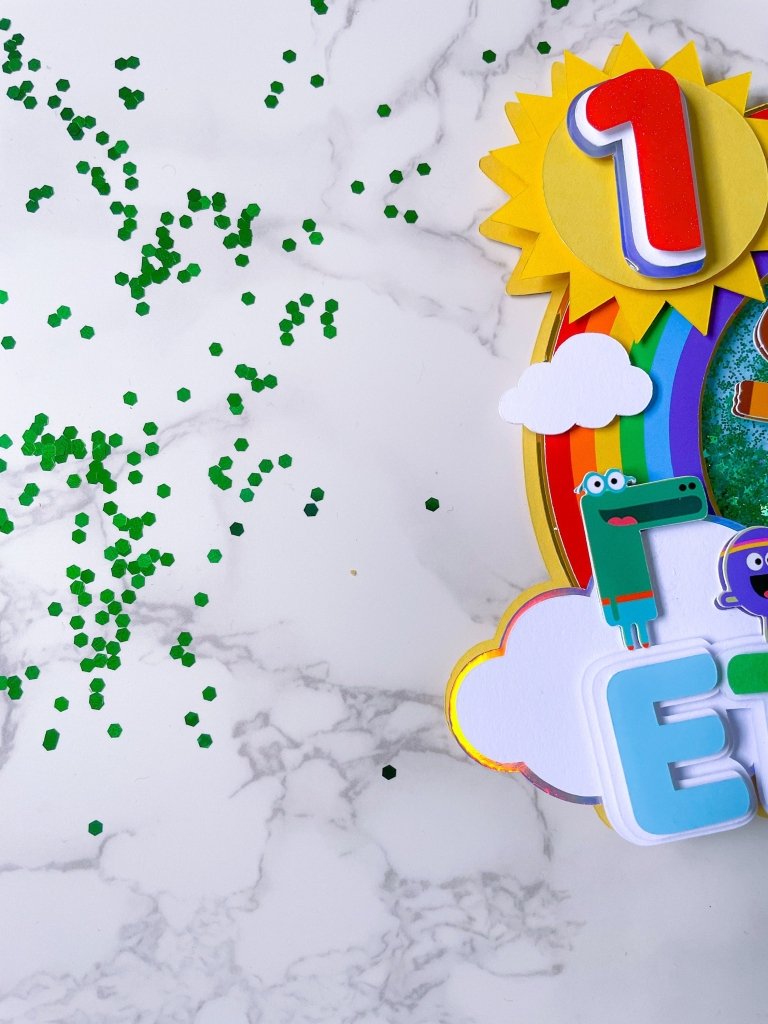 Hey Duggee Birthday Cake Topper : Rainbow Duggee Cake topper - Demi's Krafts