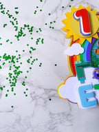 Hey Duggee Birthday Cake Topper : Rainbow Duggee Cake topper - Demi's Krafts