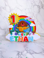 Hey Duggee Birthday Cake Topper : Rainbow Duggee Cake topper - Demi's Krafts