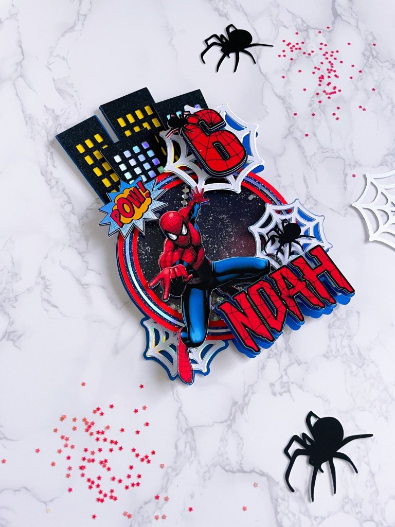 Spiderman Cake Topper : Spiderman Birthday Cake Topper - Demi's Krafts