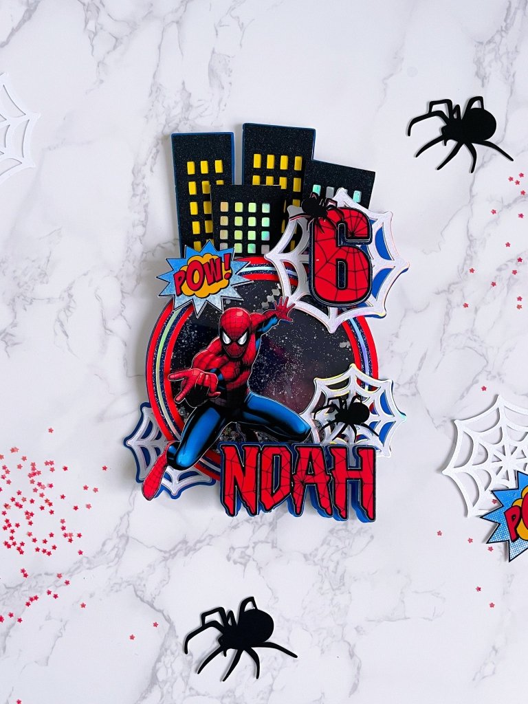 Spiderman Cake Topper : Spiderman Birthday Cake Topper - Demi's Krafts