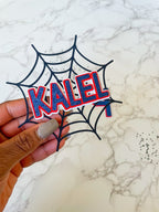 Spider Web Cake Topper Set in black - Demi's Krafts