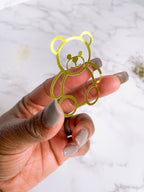 Gold Teddy Bear Cupcake Toppers: Baby Shower Decorations - Demi's Krafts