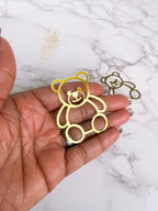 Gold Teddy Bear Cupcake Toppers: Baby Shower Decorations - Demi's Krafts