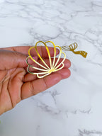 Mermaid Cupcake Toppers: Gold Foil Sea Shell Decorations - Demi's Krafts