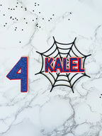 Spider Web Cake Topper Set in black - Demi's Krafts