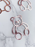 Gold Teddy Bear Cupcake Toppers: Baby Shower Decorations - Demi's Krafts